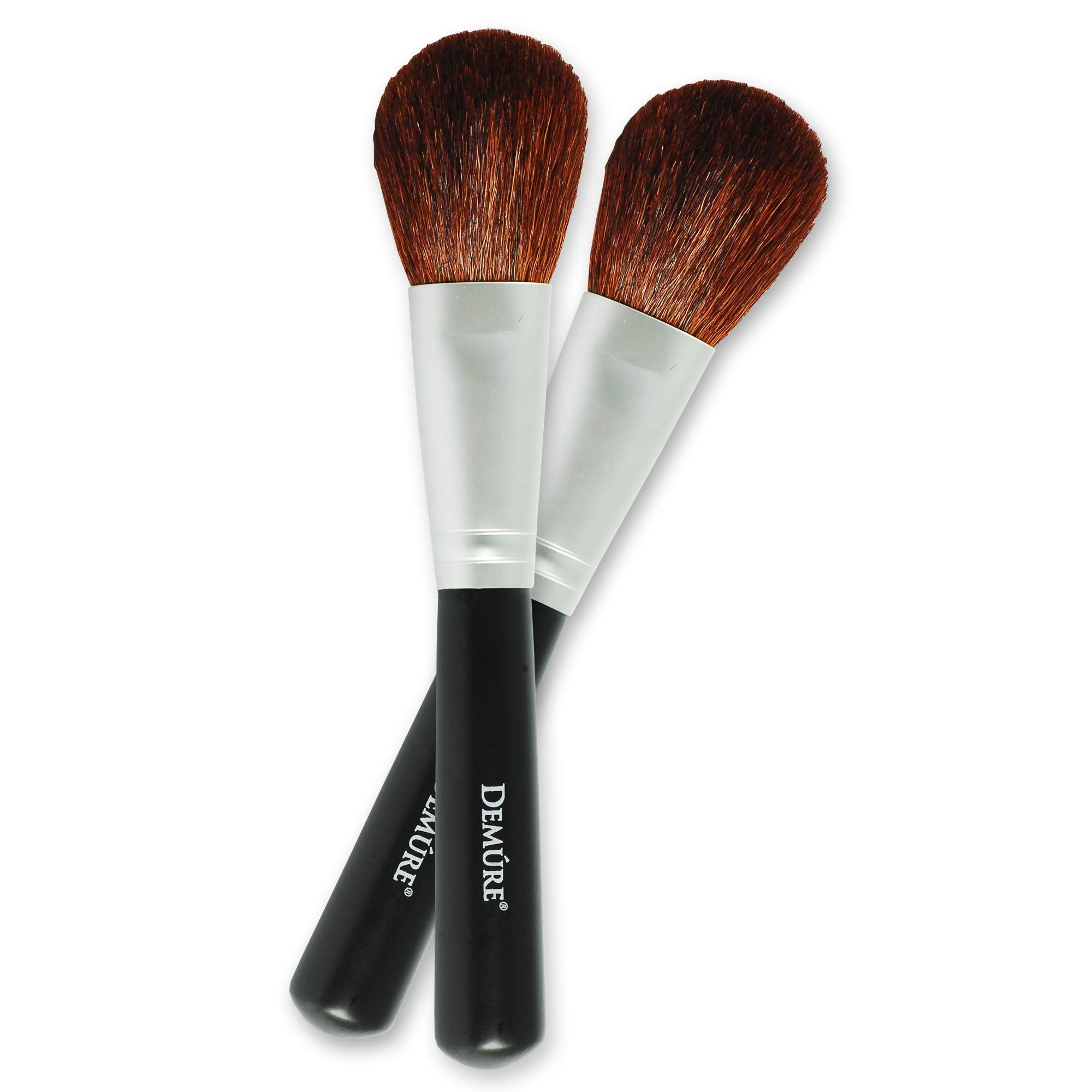 Natural Goat'S Hair Blush Brush By Demure Cosmetics, Two For One!