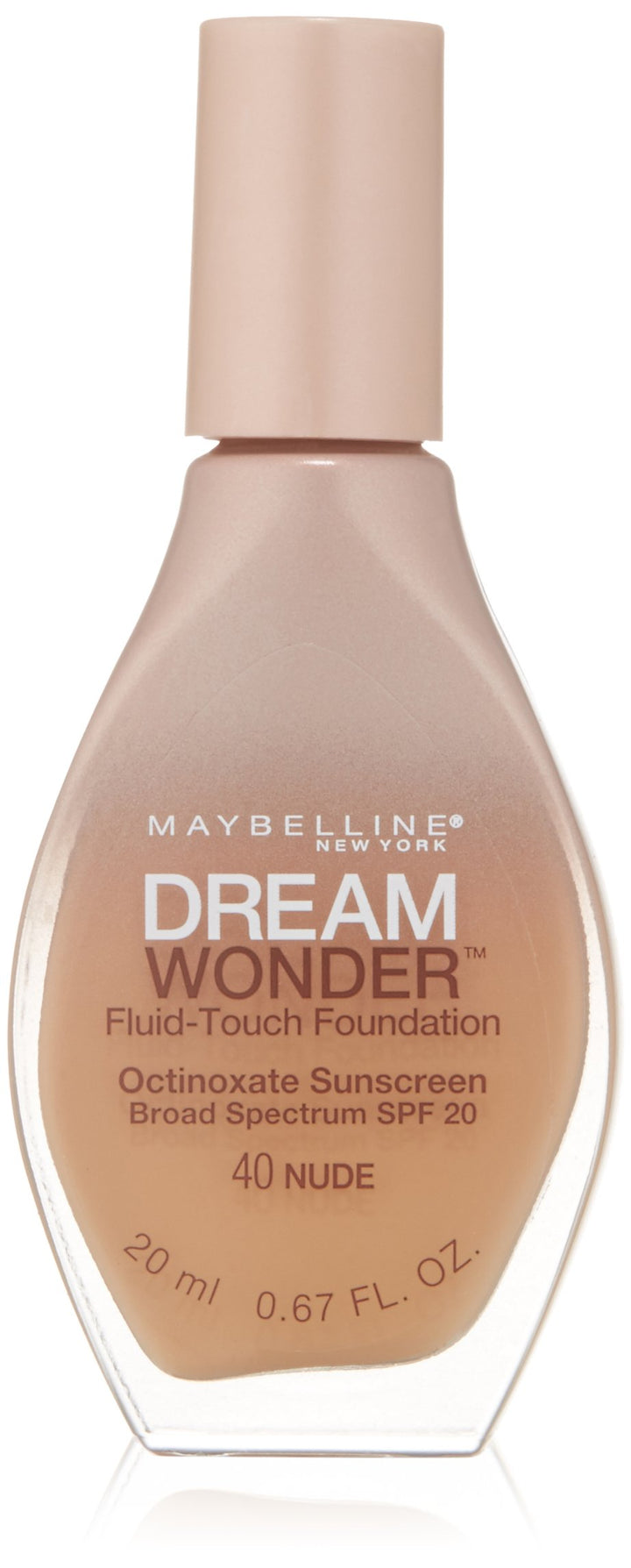 Maybelline New York Dream Wonder Fluid-Touch Foundation, Nude, 0.67 Fluid Ounce