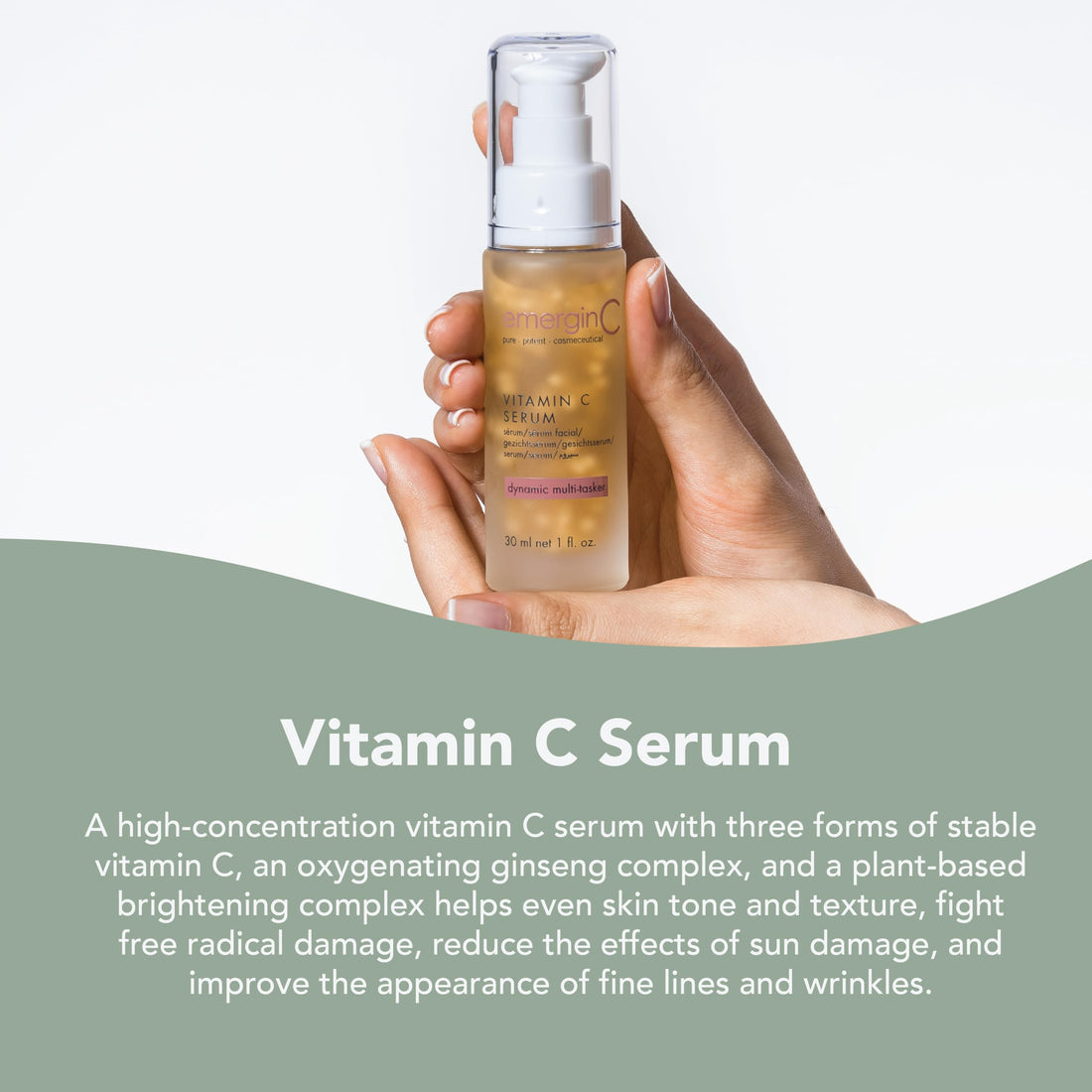emerginC 12% Vitamin C Facial Serum, 30 ml / 1oz