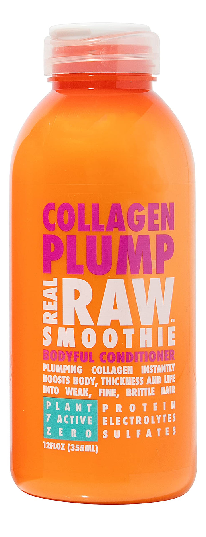 Real Raw Collagen Conditioner - Strengthen & Repair - No Water 100% Pure Aloe Juice & Coconut Water - Sulfate & Paraben Free, 12.0 Ounce, 1