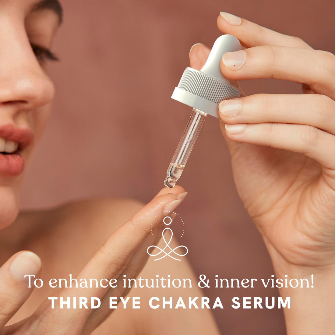 Third Eye Chakra Facial Serum Essential Oil Blend, Natural & Organic Moisturizing Serum for Face with Sunflower, Argan, Apricot, Rosemary, Lavender Oils for Spiritual Journey, Peace, Deeper Connection