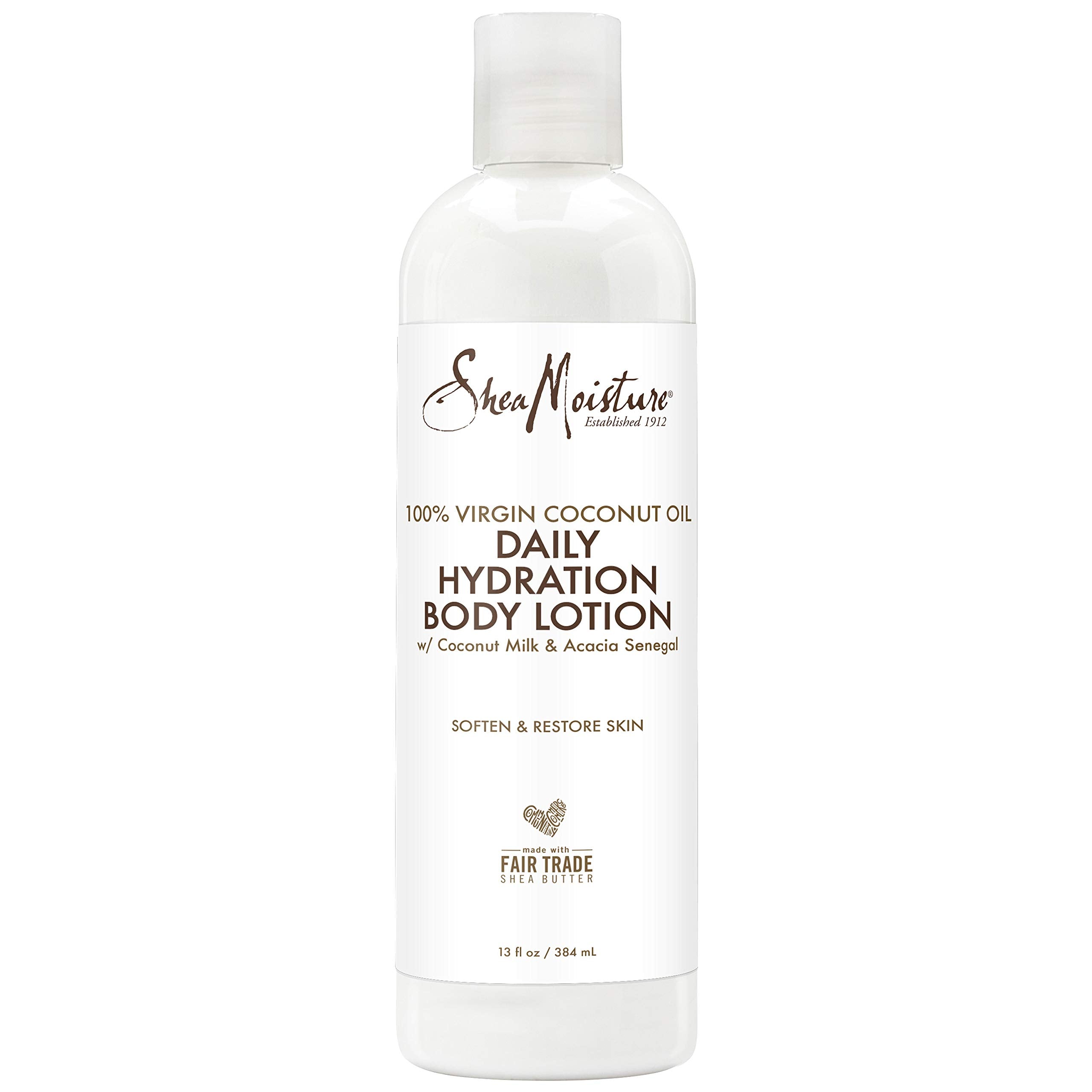 SheaMoisture 100% virgin coconut oil daily hydration body lotion moisturizer, 13 Fluid Ounce