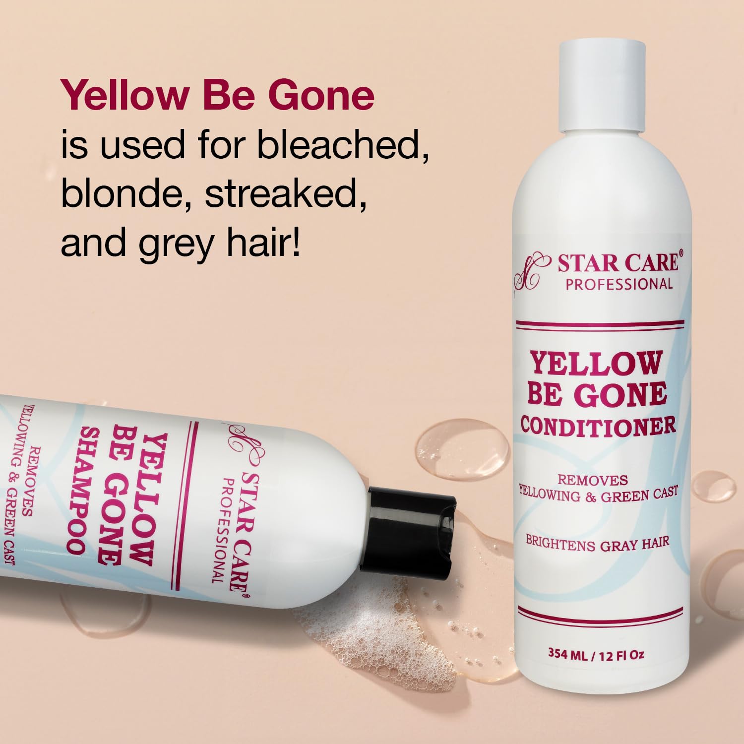 STAR CARE Yellow Be Gone Shampoo 12oz/354ml