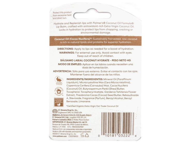 Palmer's Coconut Oil Lip Balm, 48 Hr Moisture 0.15 oz.