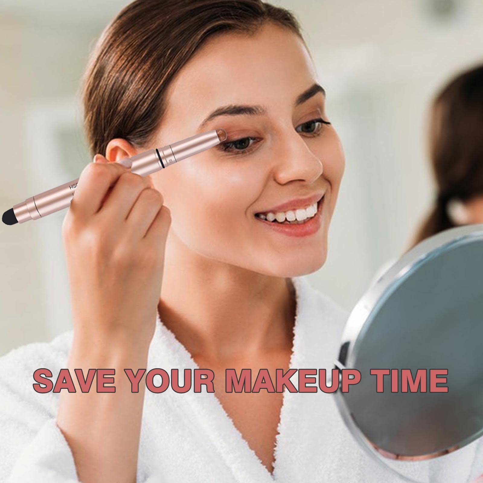 SAUBZEAN Green Eyeshadow Stick Makeup, Highlighter Cream Eye Shadow Pencil, Waterproof Hypoallergenic Long Lasting Matte Crayon, Glitter Primer Palette Shimmer Eyeliner Pen