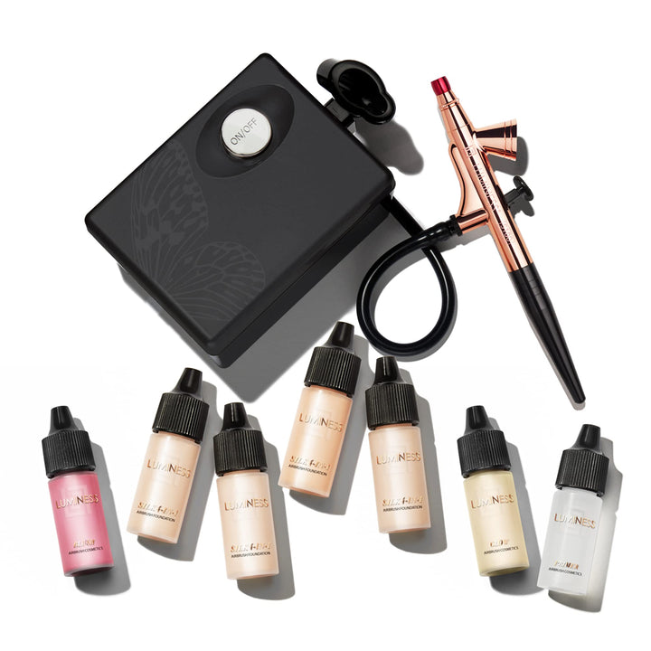 Luminess Air Basic Airbrush System with 7-Piece Airbrush Foundation & Cosmetic Starter Kit, Shade Fair
