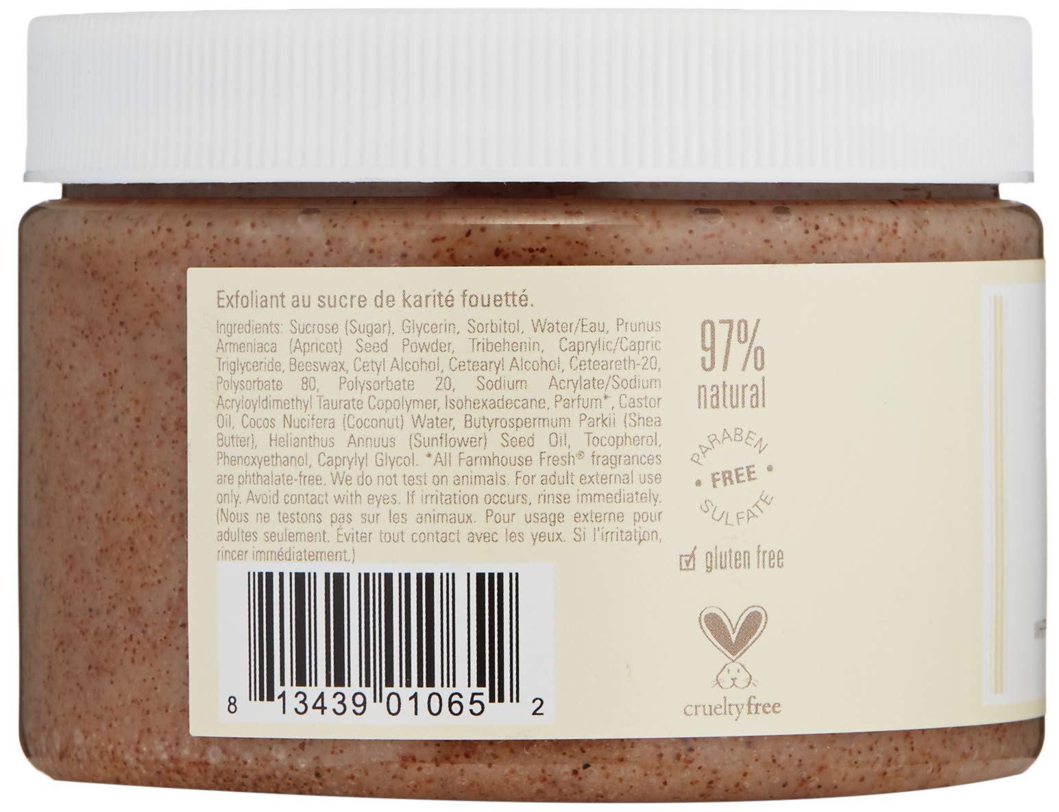 Farmhouse Fresh Coconut Beach Sugar Scrub,13.6 oz