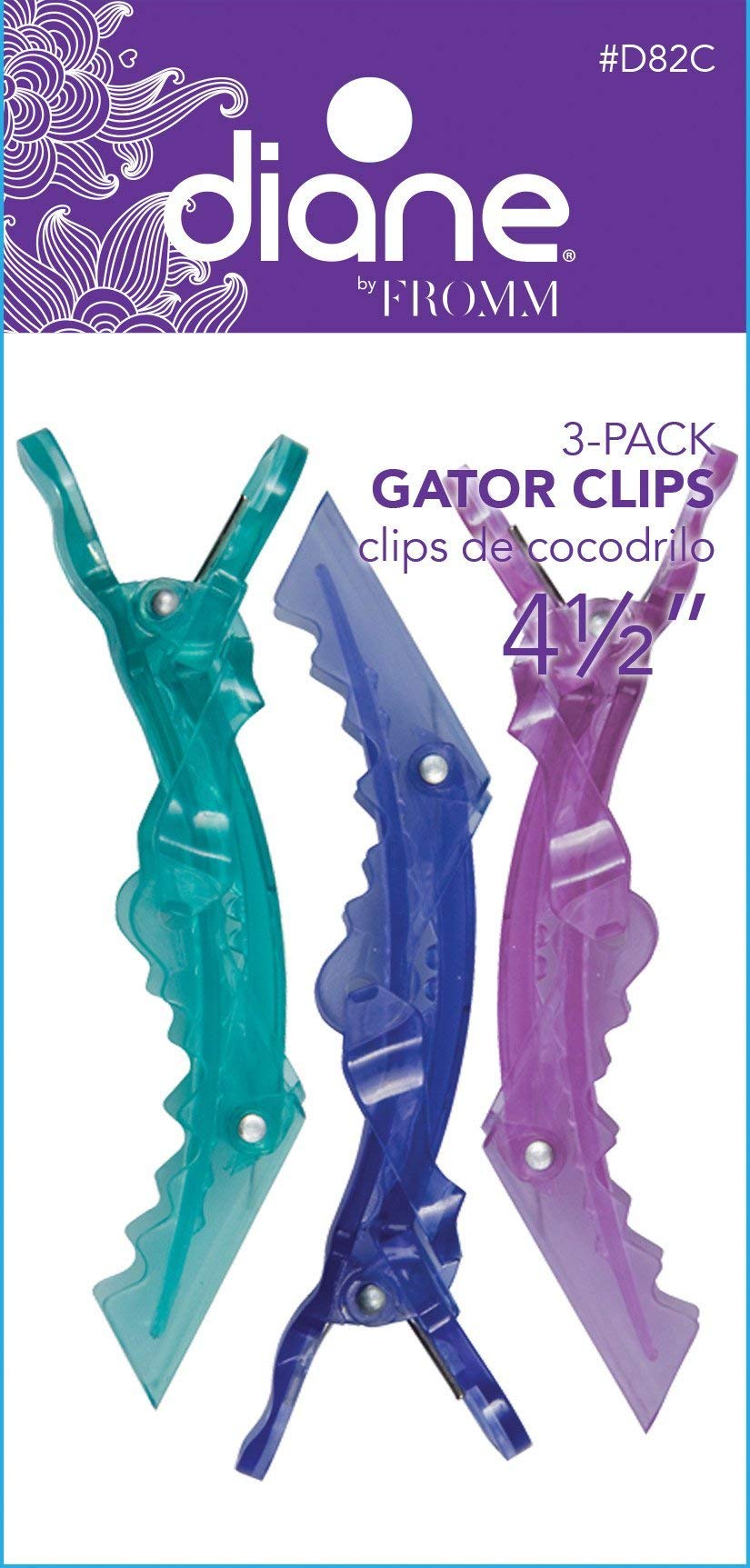 Diane gator clips, 4-1/2, 3 pack, D82C