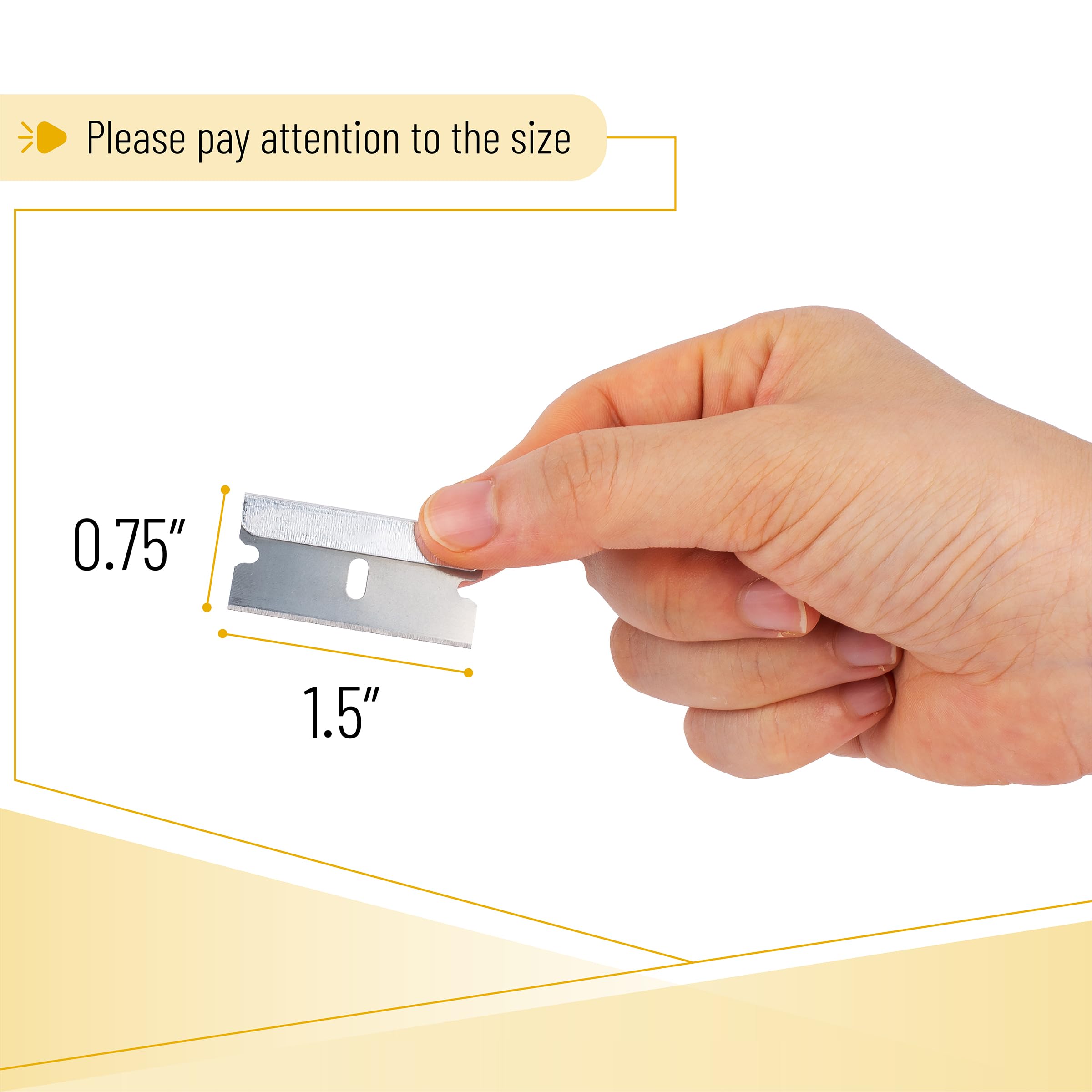 Bates Single Edge Razor Blades, 300 Pack, Silver