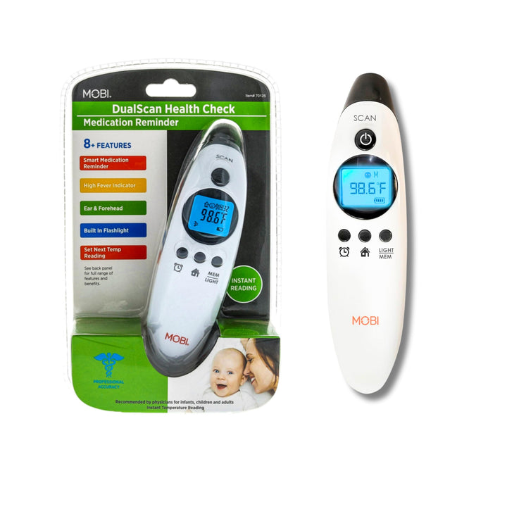MOBI Dual Scan Prime Digital Thermometer with Auto Shutdown, 0.25 Pound
