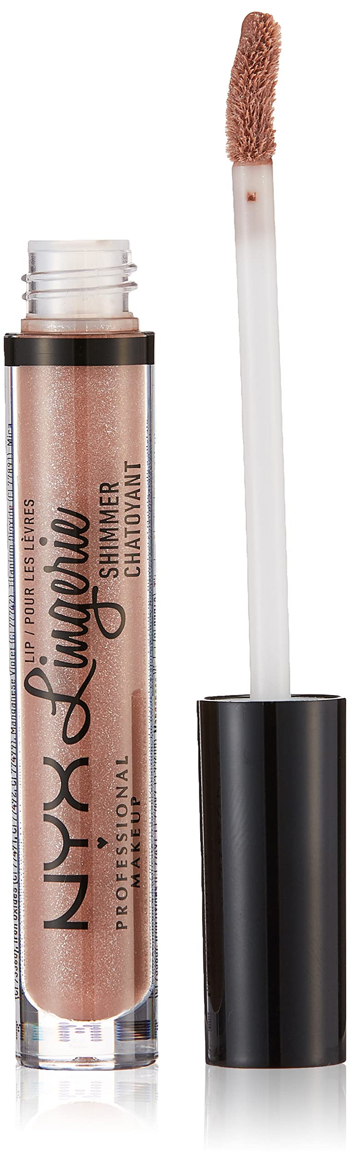 Nyx Professional Makeup Lip Lingerie Shimmer, Toffee Nude, 0.11 Ounce