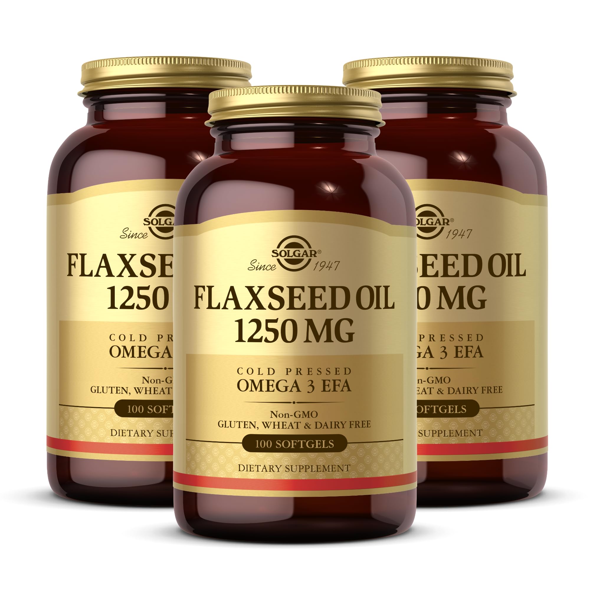 Flaxseed Oil 1250mg 100 SG 3-Pack