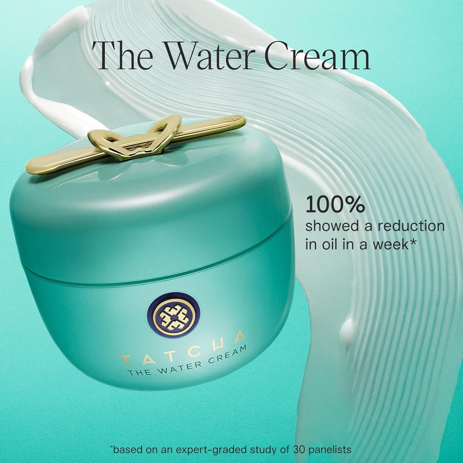 TATCHA The Jumbo Water Cream | Cream Moisturizer for Face, Optimal Hydration For Pure Poreless Skin | 75 ml, 2.54 oz