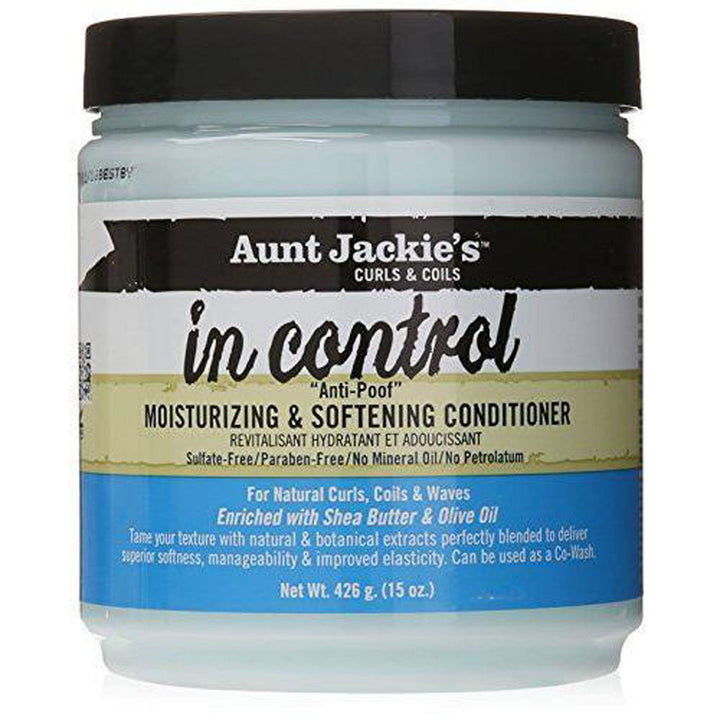 Aunt Jackie's in control 15oz - Anti-Poof Moisturizing & Softening Conditioner