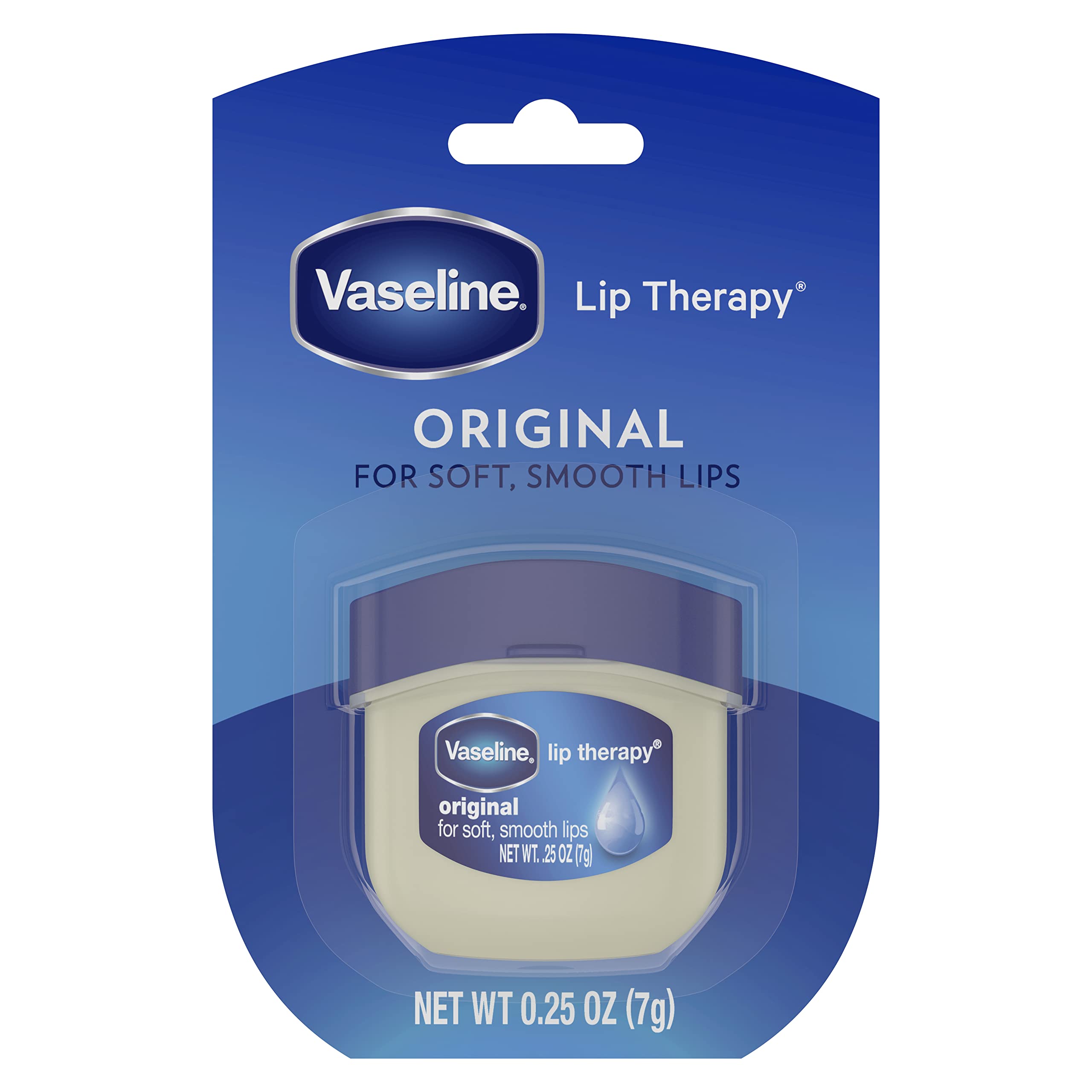 Vaseline Lip Therapy 6-Pack – Mini Lip Balm, Travel-Size Petroleum Jelly Moisturizer for Dry Lips, 0.25 Oz Each