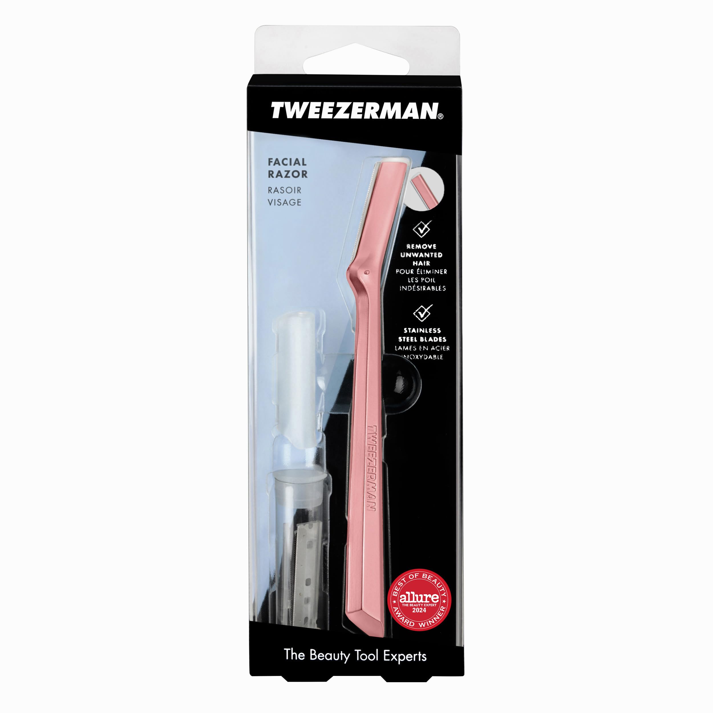 Tweezerman Exclusive Tea Rose Facial Razor