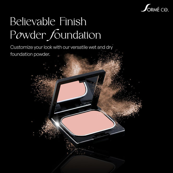 Sorme Cosmetics Believable Finish Powder Foundation, Honey Dusk, 0.23 Ounce