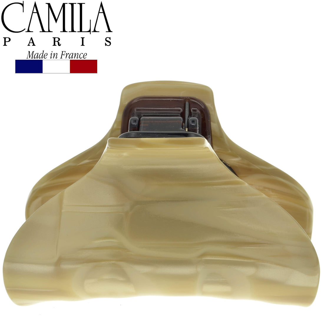 Camila Paris CP2125 French Hair Clips for Women, Handmade, Girls Hair Claw Clips Jaw Fashion Durable and Styling Hair Accessories for Women, Strong Hold No Slip Grip, Made in France