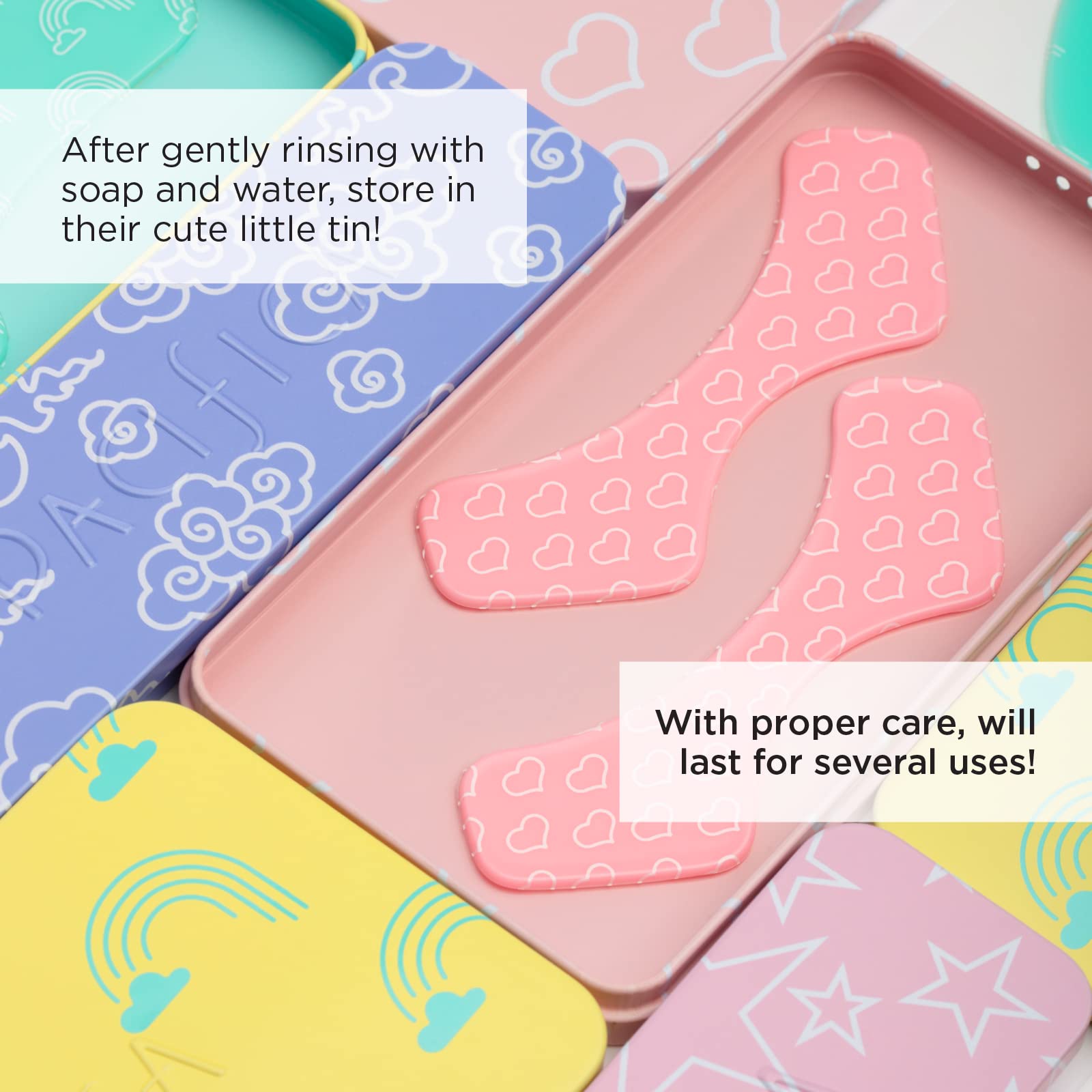 Pacifica Beauty | Reusable Undereye Mask | 100% Silicone | Vacuum Seal & Lifting Effect | Minimize Fine Lines + Wrinkles | Pair with Serum | Storage Tin Included | Vegan + Cruelty Free