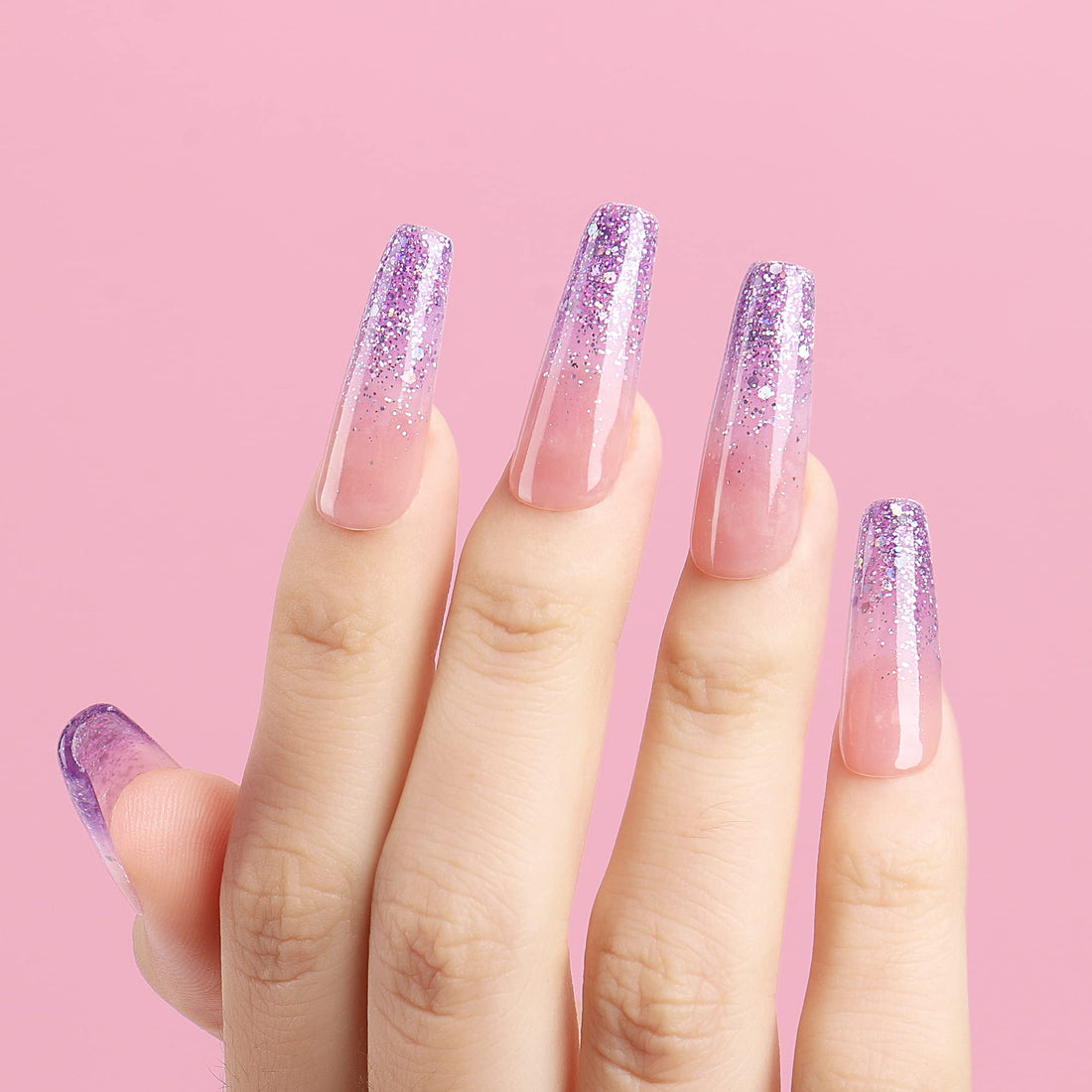 AIMEILI Shellac Soak Off UV LED Gel Nail Polish - Princess (049) Glitter 10ml