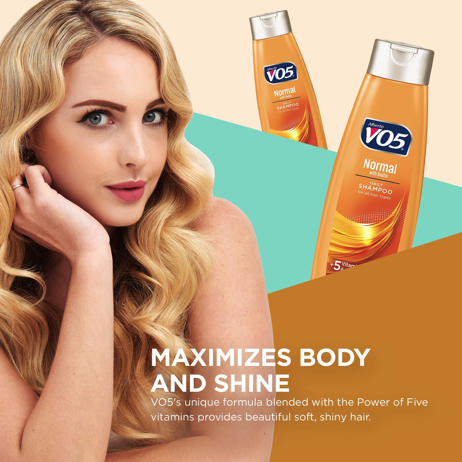 High Ridge Alberto VO5 Normal Balancing Shampoo with Vitamins C and E for Unisex, 12.5 Ounce