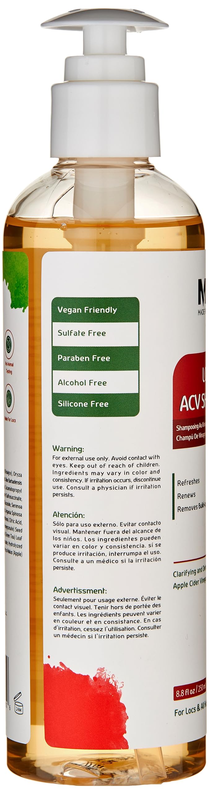 Made For Locs Vegan Apple Cider Vinegar Shampoo | 8 oz