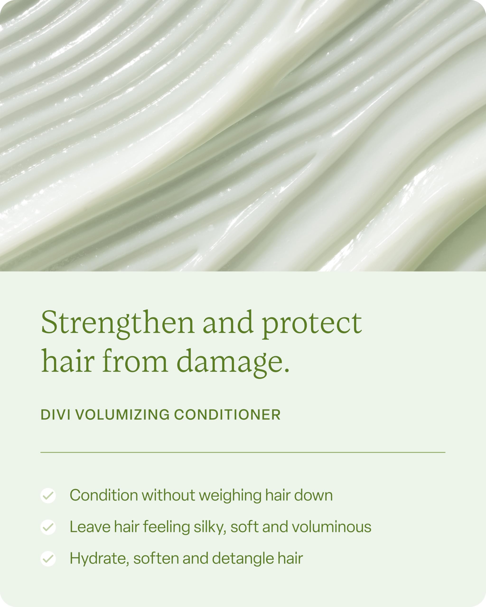 Divi Mini Volumizing Shampoo & Conditioner - Lightweight Formula for Fine Hair - Designed to Strengthen and Protect the Hair from Damage - Travel Size, 2oz