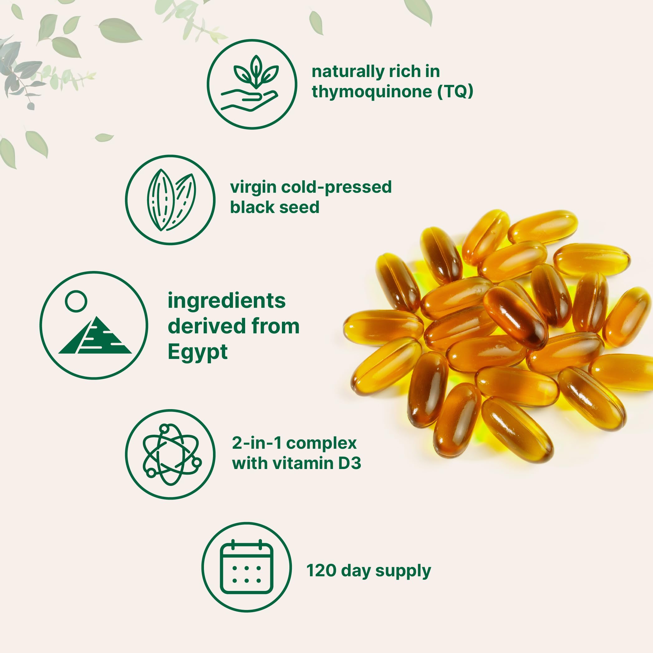 Micro Ingredients Black Seed Oil 2000 mg with Vitamin D3 1000 IU, 240 Softgels | Cold Pressed - Nigella Sativa Pills from Egypt, Virgin Oil, Odorless, Non-GMO & No Gluten