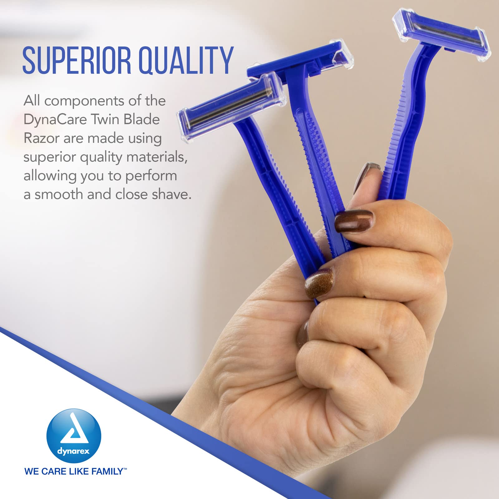 Dynarex Razors, Twin Blade, 50-Count (Pack of 6)