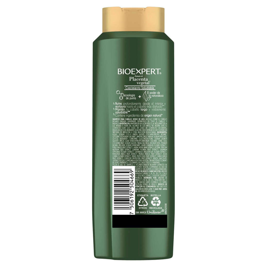 Bioexpert Shampoo - Extracto de Placenta Vegetal 650ml