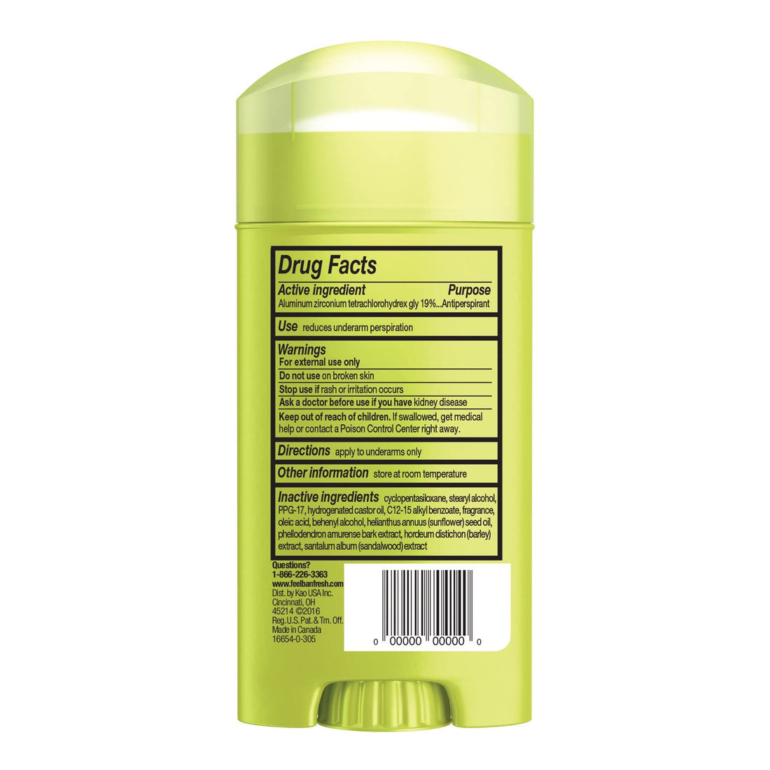 Ban Deodorant Invisible Solid Powder Fresh 2.6oz (3 Pack)