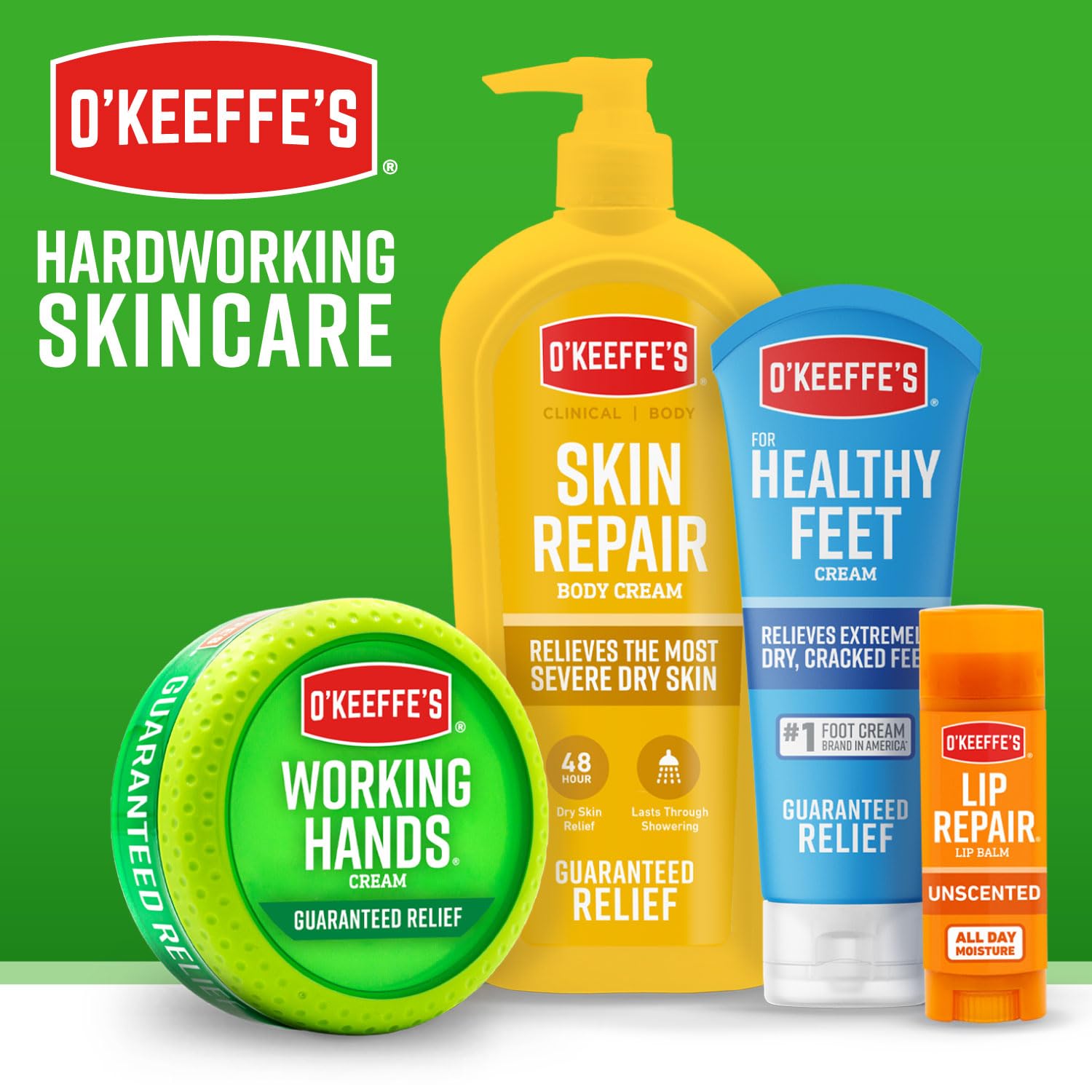 O'Keeffe's Lip Repair Lip Balm with Cherry & Vitamin E Oil - Stick (3 Pack) - Moisturizer for Extremely Cracked, Dry Lips