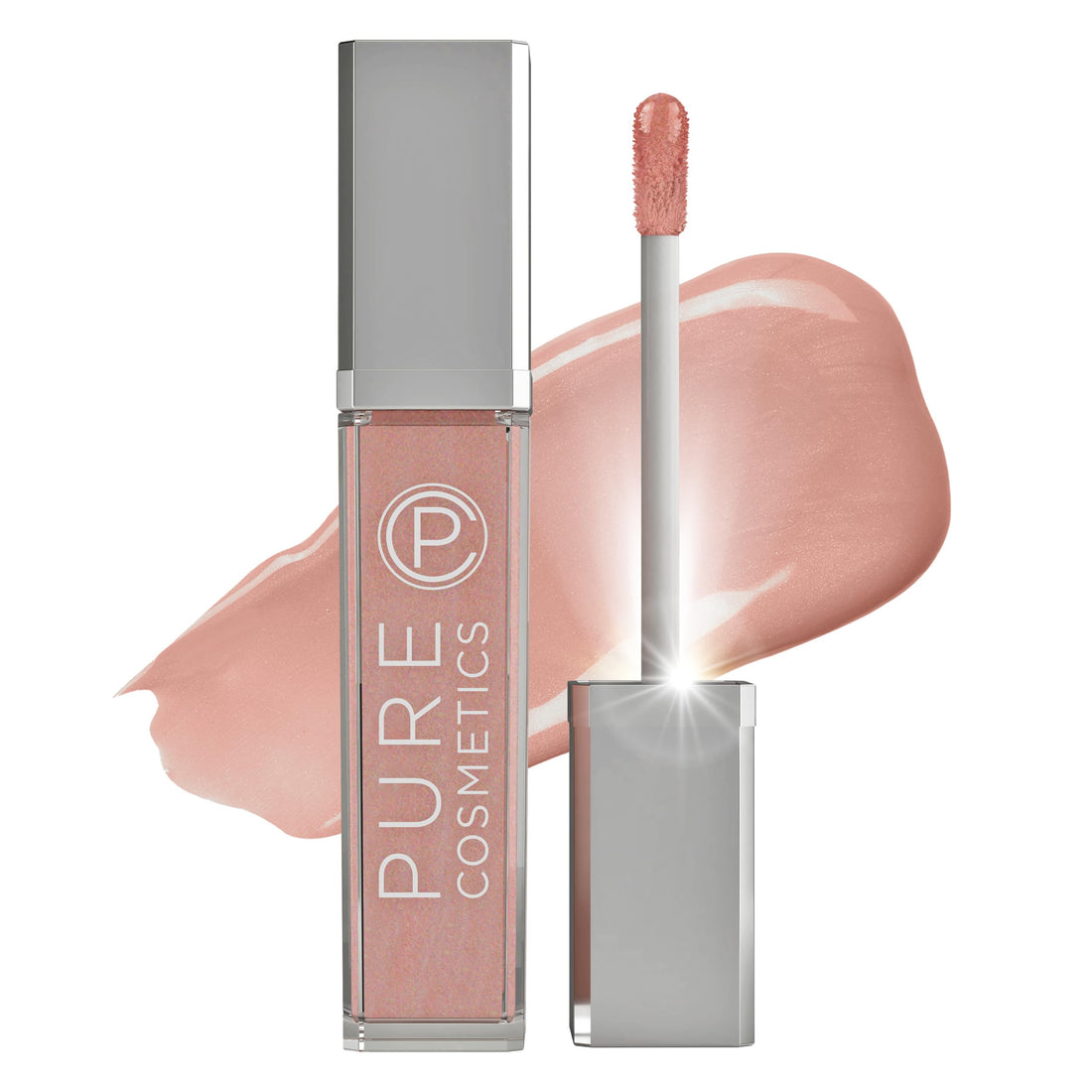 The Lano Company Light Up Push Button Lip Gloss, Coral, 0.3 Fluid Ounce