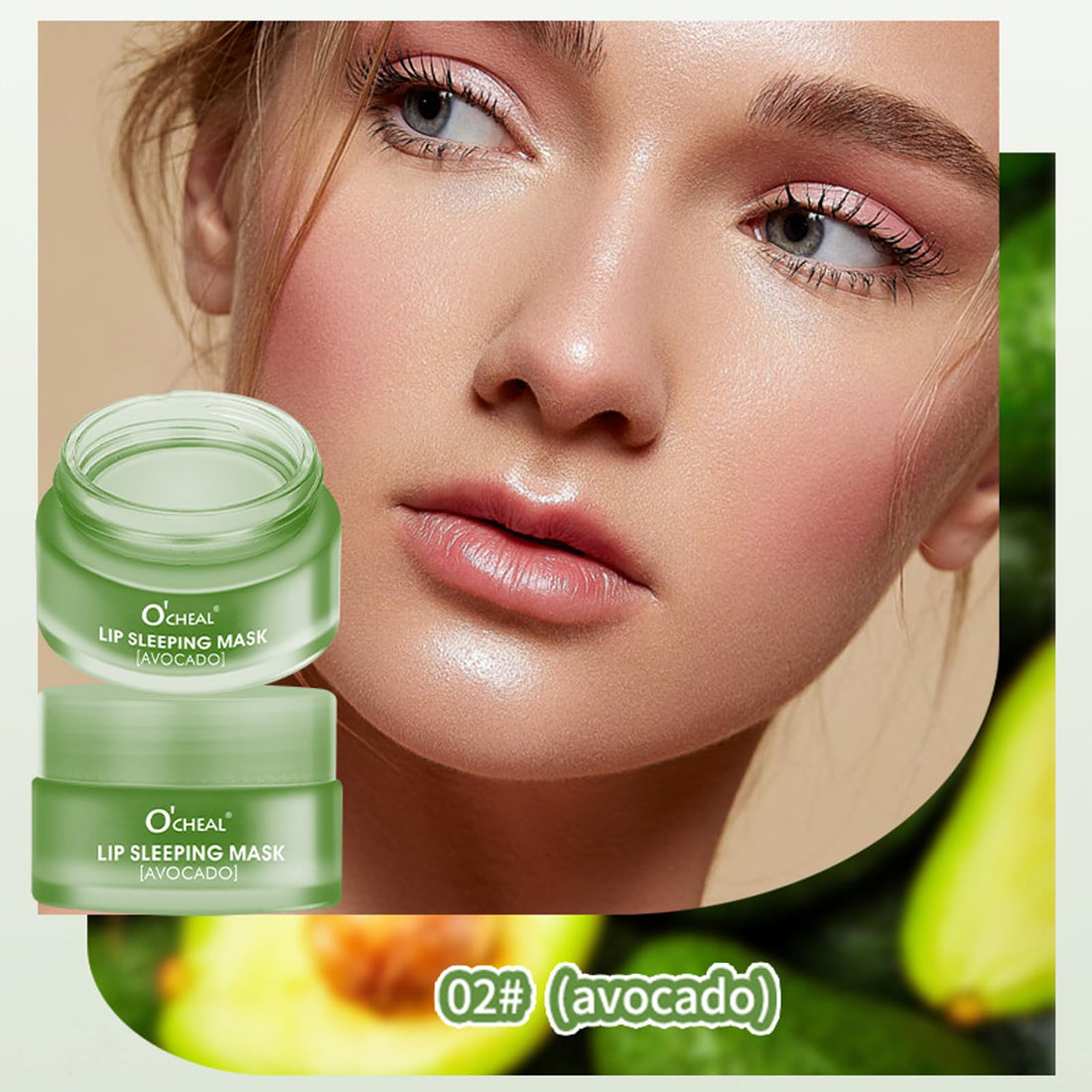 MEICOLY Avocado Lip Sleeping Mask - Overnight Hydrating Lip Mask, 0.7oz