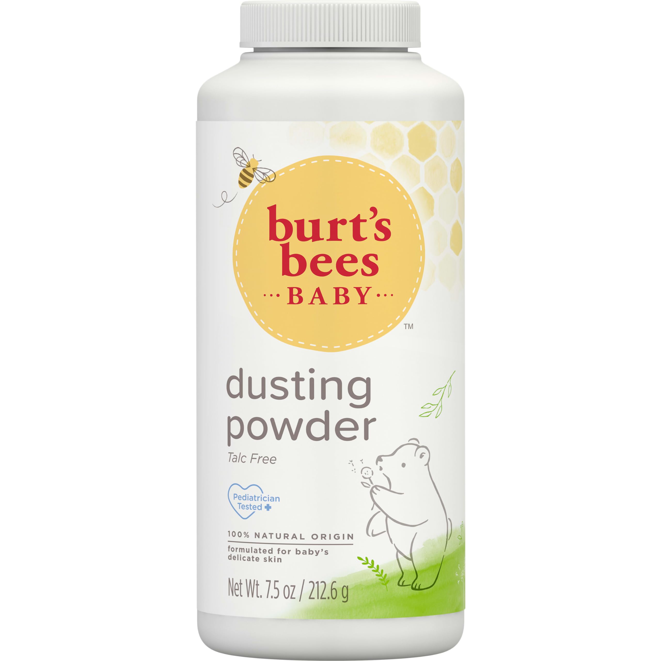 Burt's Bees Stocking Stuffers, Baby Dusting Powder, 100% Natural Origin, Talc-Free, Pediatrician Tested, 7.5 Ounces, Pack May Very