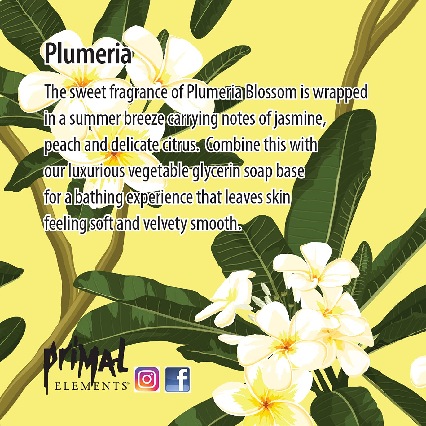 Primal Elements Plumeria Loaf Soap, 5.5 Pound