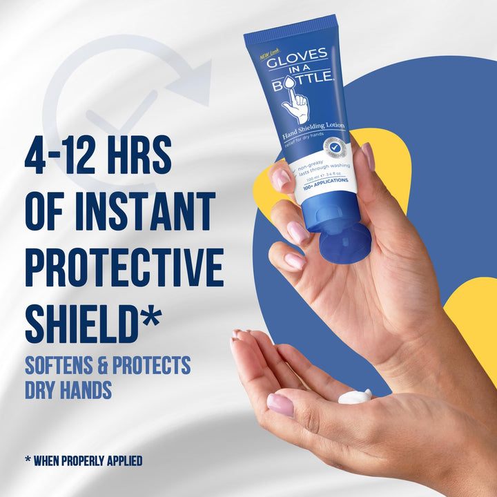 Gloves In A Bottle Shielding Lotion 3.4oz/100ml Tube, Second Skin for Hands and Body