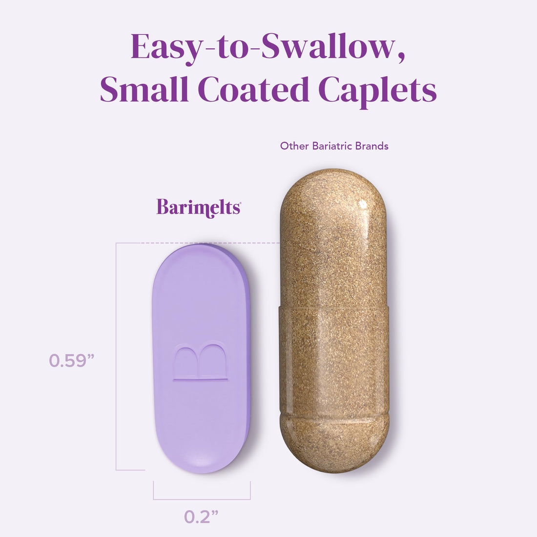 BariMelts Hormonal Balance+, 60 Easy-Swallow Caplets (1-Month Supply), Bariatric Supplement with DIM, NAC and Chasteberry, Supports Hormone Balance for Women After Bariatric Surgery