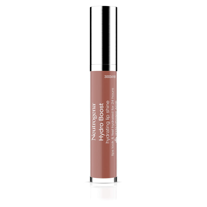 Neutrogena Hydro Boost Hydrating Glossy Lip Shine, 27 Almond Nude, 0.1 Ounce
