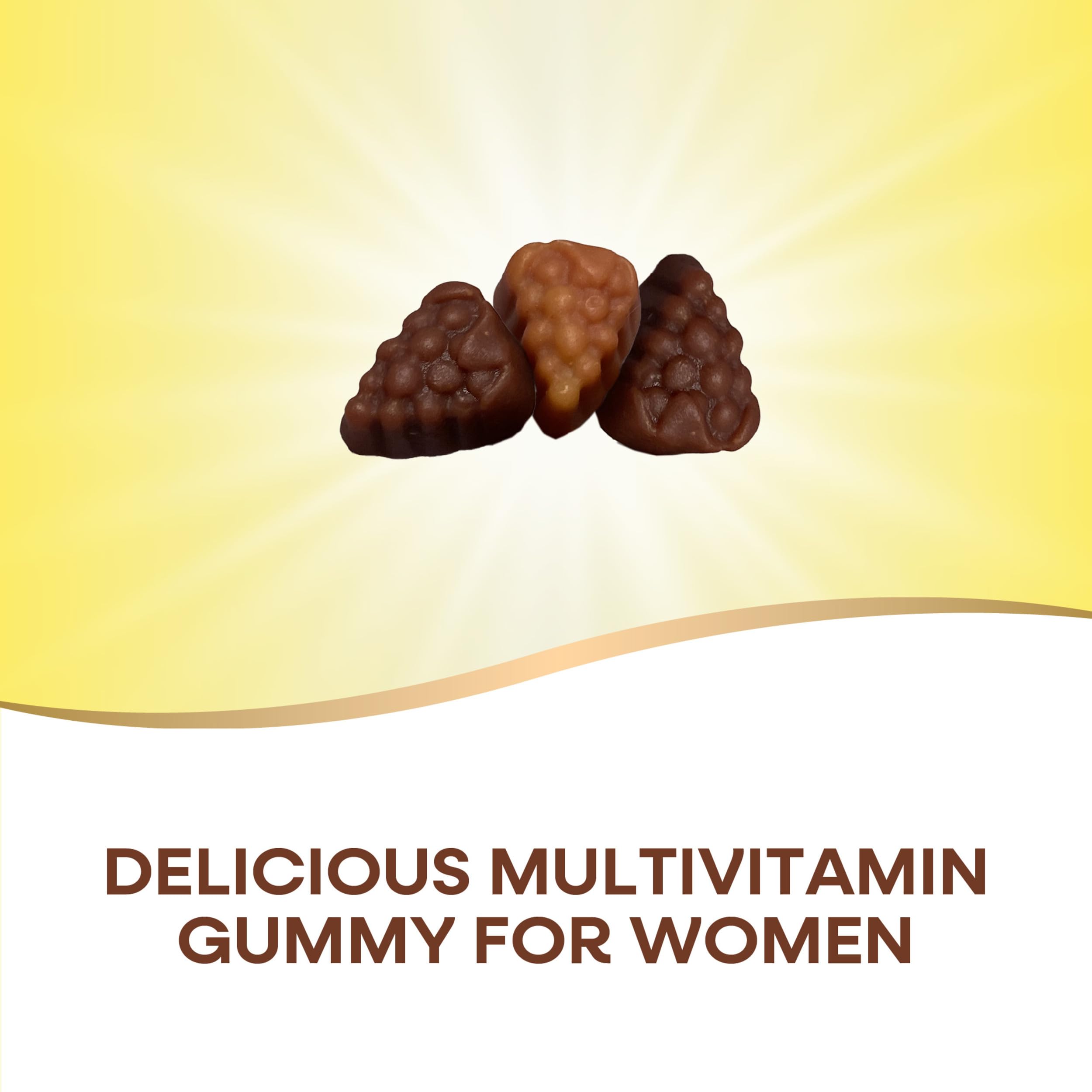 Nature’s Way Alive! Premium Women’s Gummy Multivitamin, Supports Energy Metabolism, Muscle Function*, B-Vitamins, Grape, Cherry, & Blueberry-Acai Flavored, 75 Gummies (Packaging May Vary)