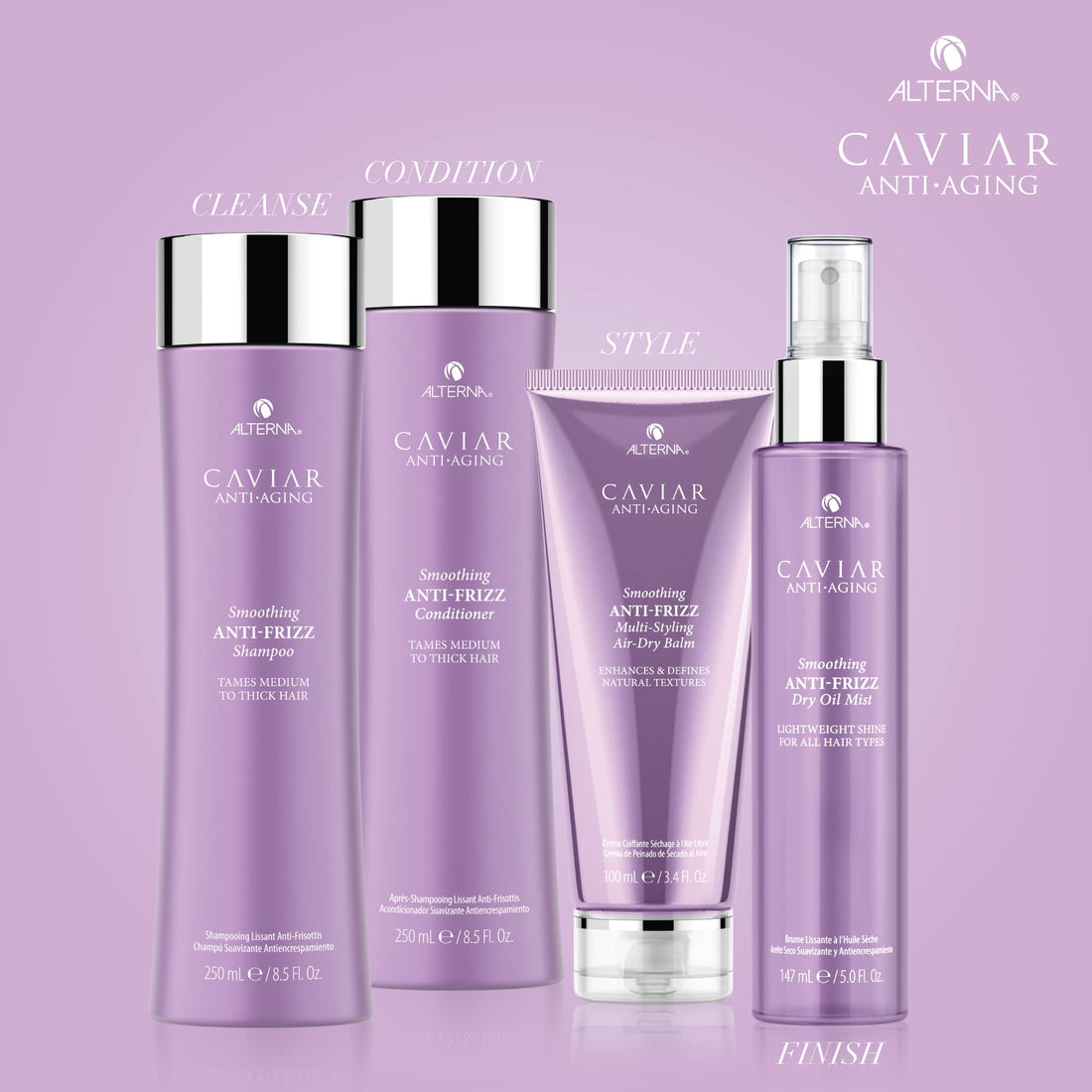 Alterna Caviar Anti-Aging Smoothing Anti-Frizz Dry Oil Mist, 5 Fl Oz (Pack of 1)