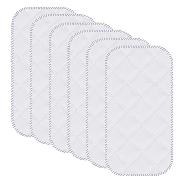 Sunny zzzZZ 6 Pack Baby Waterproof Changing Pad Liners - Quilted Thicker Ultra Soft Changing Table Cover Liners - Durable & Easy to Clean - White - 23 x 11