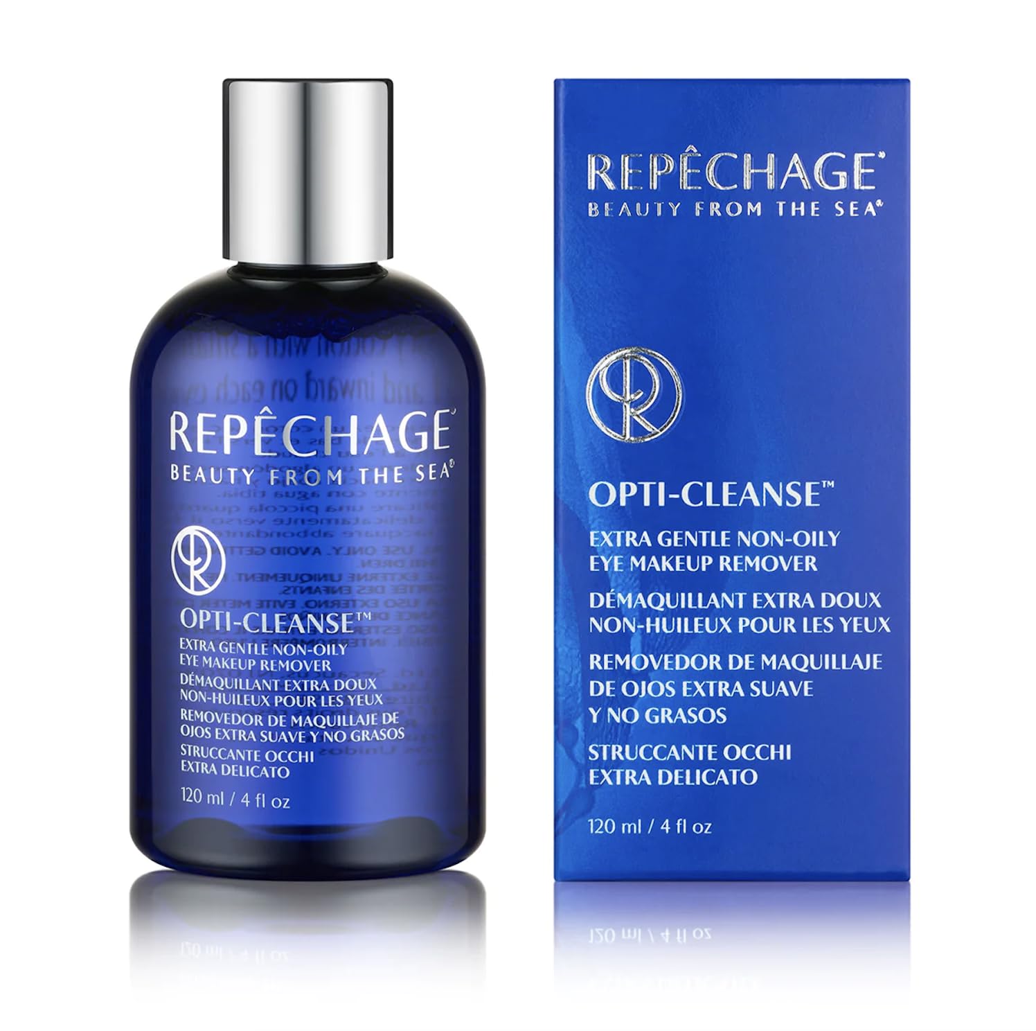 Repechage Oil Free Eye Makeup Remover Extra Gentle Non Oily Opti Cleanse 120ml.