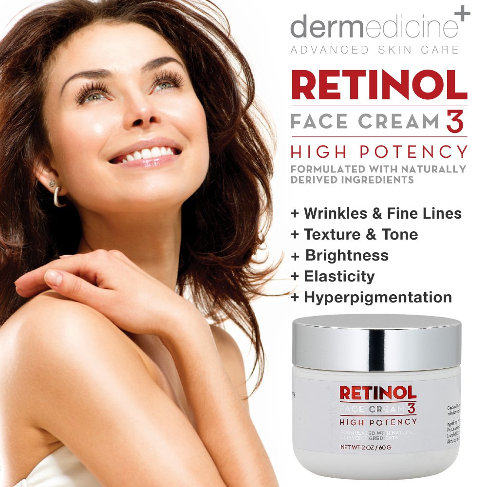 Retinol Cream For Face & Eye | Natural Anti Aging Moisturizer.