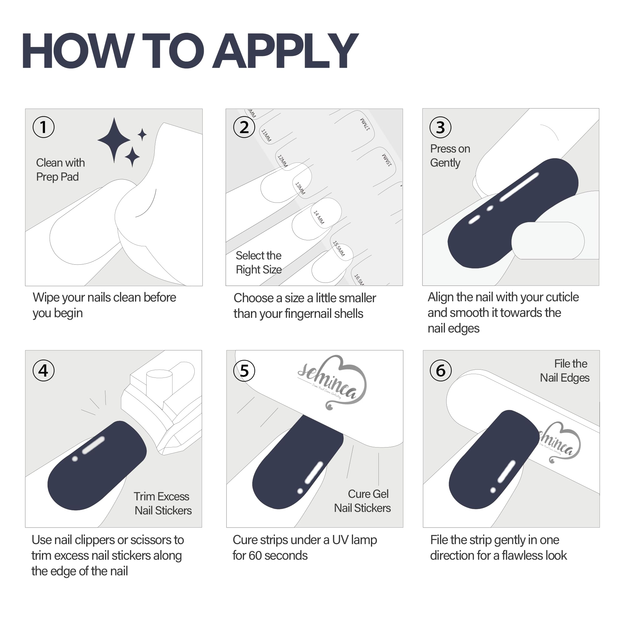 SEMINCA Semi Cured Gel Nail Strips-Salon Quality Work Nails Trendy Coffee Colors,Office Chic & Professional,Quick and Easy Apply Nail Stickers(Cream Beige)