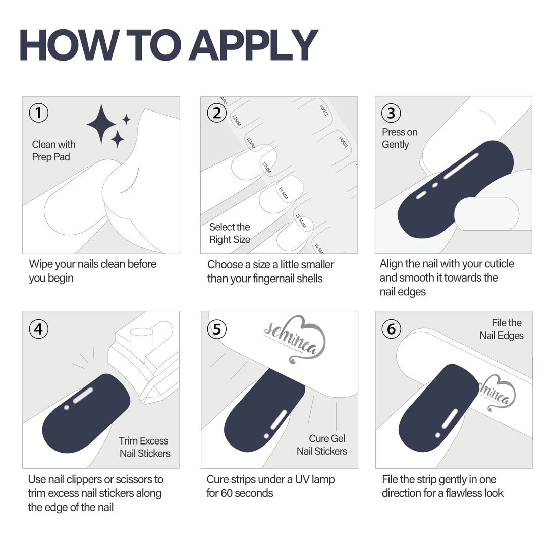 SEMINCA Semi Cured Gel Nail Strips-Salon Quality Work Nails Trendy Coffee Colors,Office Chic & Professional,Quick and Easy Apply Nail Stickers(Cream Beige)