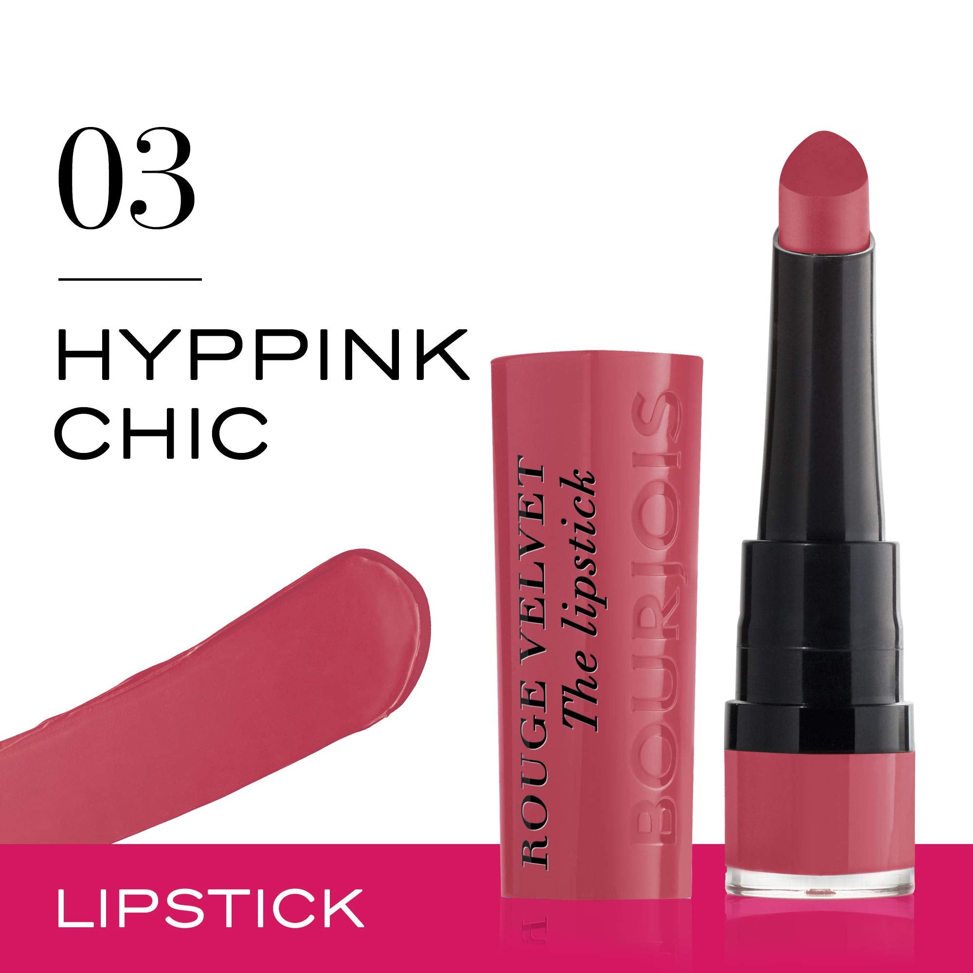 Hyppink Chic: Bourjois Rouge Velvet The Lipstick 03 Hyppink Chic 2.4g