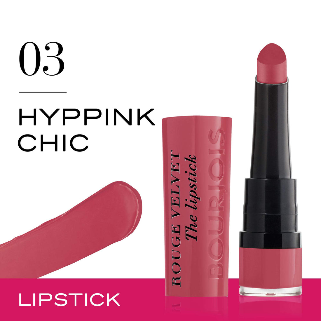Hyppink Chic: Bourjois Rouge Velvet The Lipstick 03 Hyppink Chic 2.4g