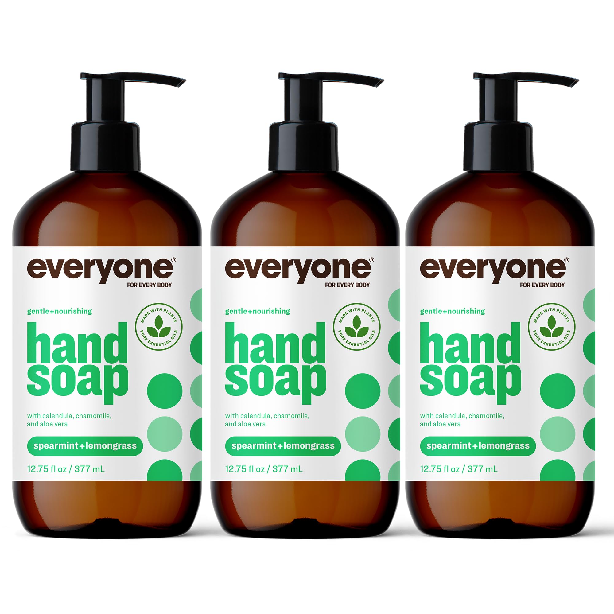 Everyone Hand Soap, Spearmint and Lemongrass, 12.75 Ounce, 3 Count
