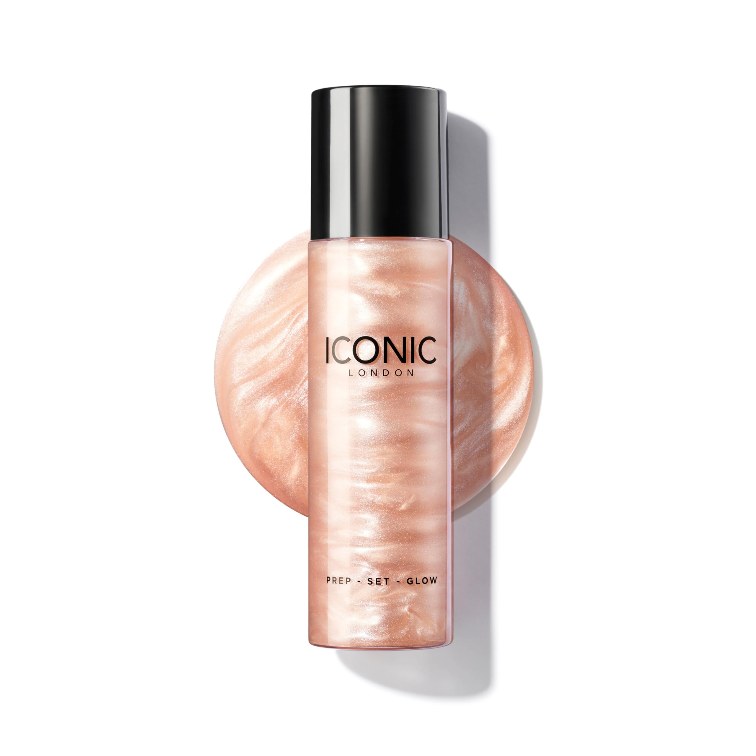 ICONIC LONDON Prep-Set-Glow | Hydrating + Setting + Glowing Spray, 3-in-1 Formula for a Dewy, Radiant Finish, Cruelty-Free, Vegan Makeup, 4.22 Fl oz